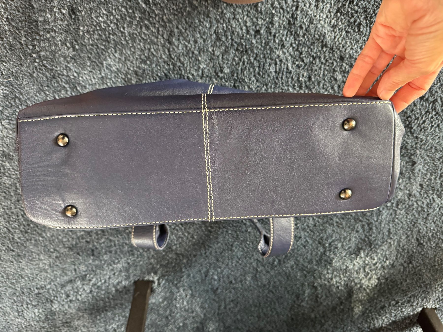 Borse da donna: Neue blaue Echtleder Tasche/Handtasche – Nuovo (secondo la descrizione) da Schüpbach venduto da 2ndHandRose 5