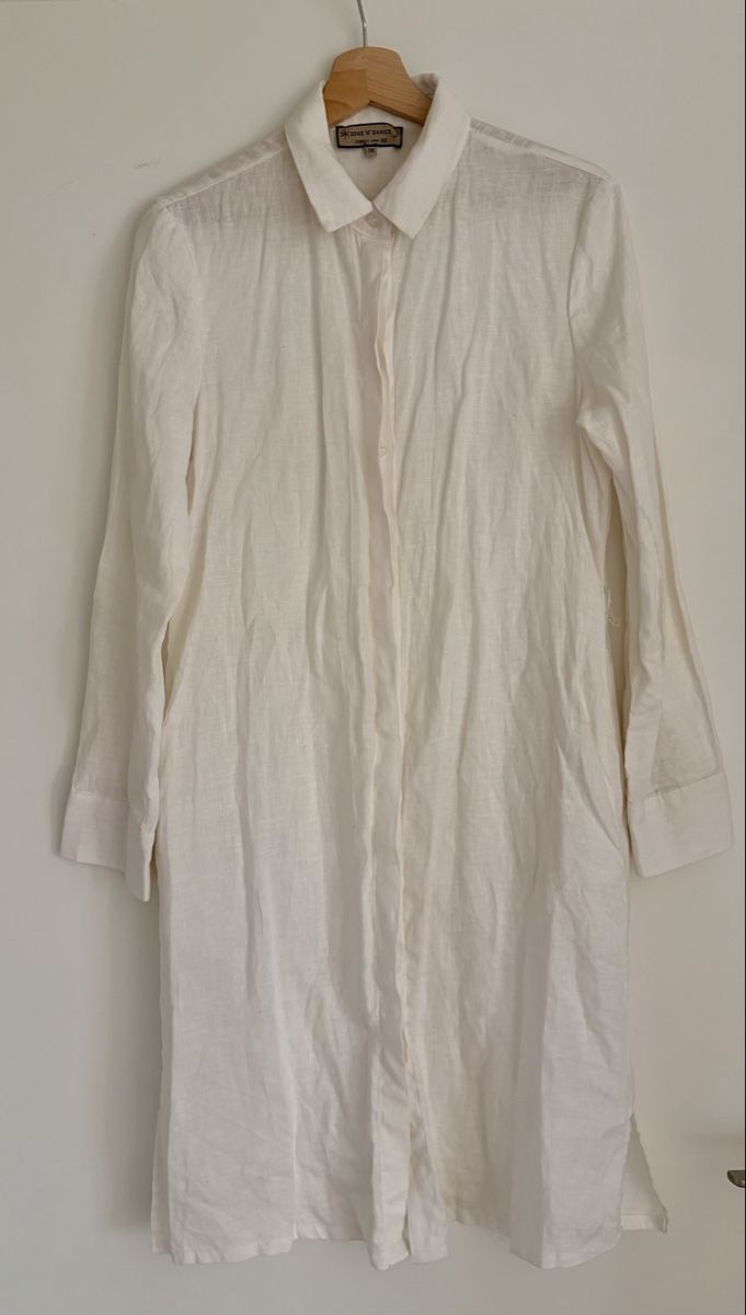 Robes: Hemdkleid Weiss Grösse 38 Leinen. Neu – Neuf (Voir description) à Heiligenschwendi par maerchen2008