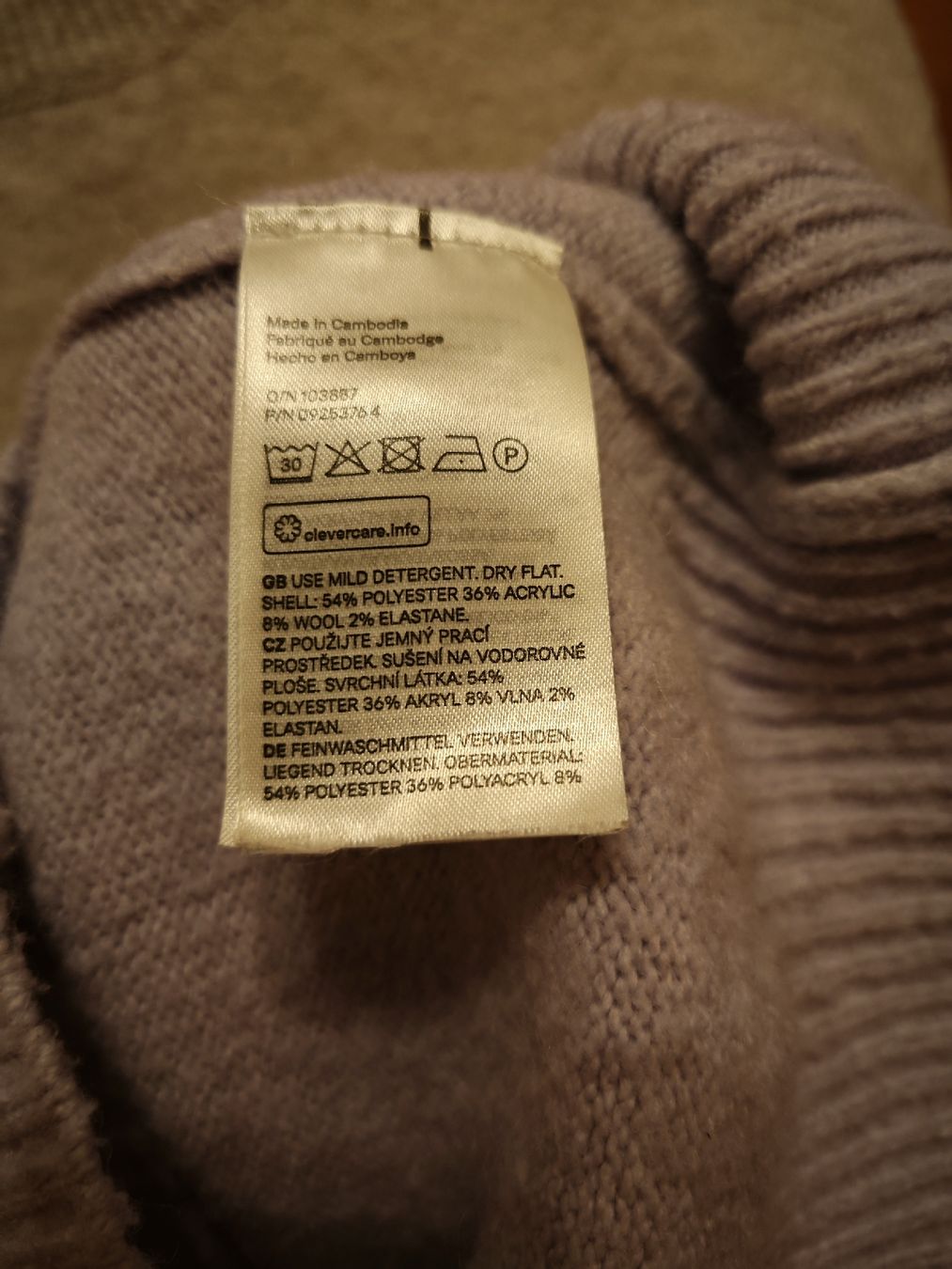 H&M Maglioni & Felpe: H&M Pullover gestreift, beige/lila, Gr. S – Usato da Adliswil venduto da coconut1289 4