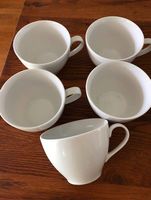 5 Teetassen weiss 3,5 dl