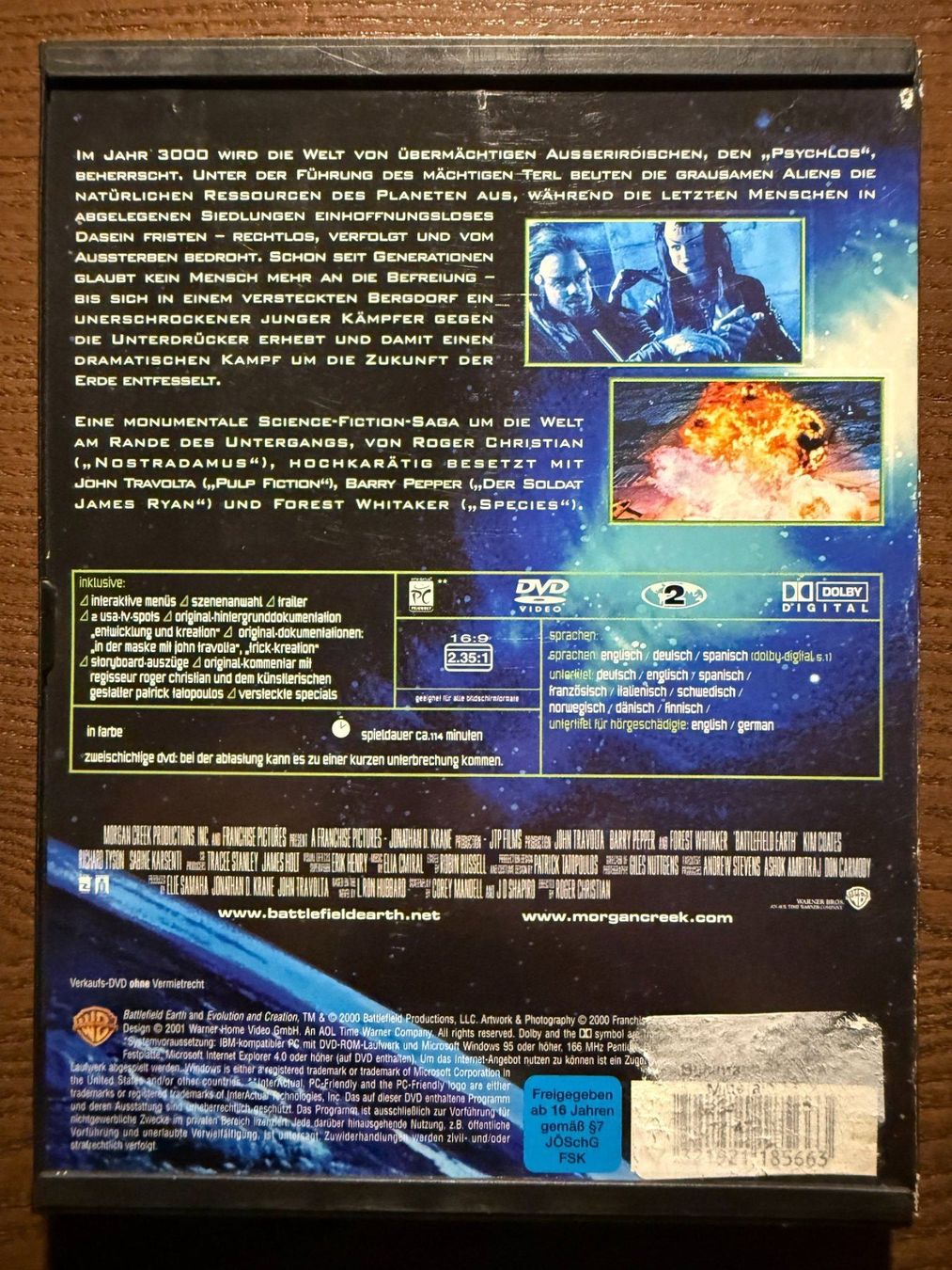 Tutti i DVDs: Battlefield Earth - Kampf um die Erde – Usato da Zürich venduto da FilmFreunde 1