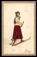 Künstler Carlo Pellegrini: Mädchen auf