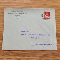 Brief Horlogerie Bienne 1917 C.Ruefli-Fleury Chaux De Fonds