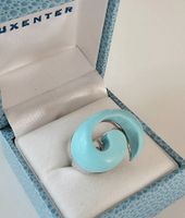 Wellenform Design Türkis Silberring 925 - Neu