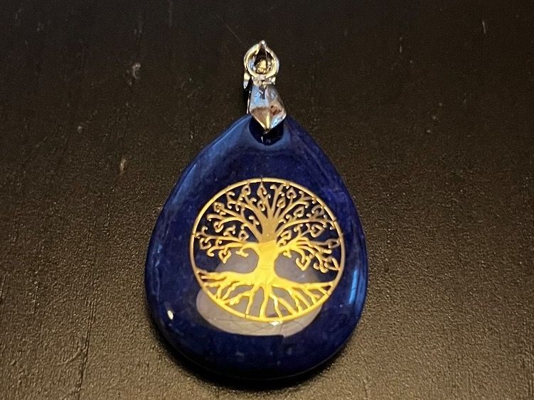 Anhänger: Amulett/ Anhänger mit Baum des Lebens aus Lapislazuli – Neu (gemäss Beschreibung) aus Gams von Mariawicca 2