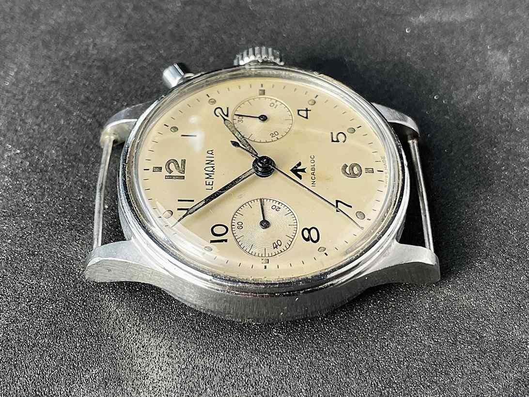 Lemania Orologi: Lemania MK I Monopusher Chronograph Reference 6B/551 – Usato da Luzern venduto da ChronoScope6004 6