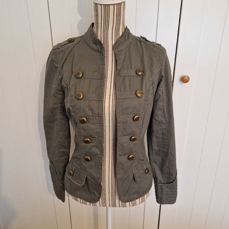 Jacke Street One Militär Look oliv Grösse 34