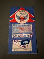 Vintage Boardingpass Royal Nepal Airline 60er Jahre