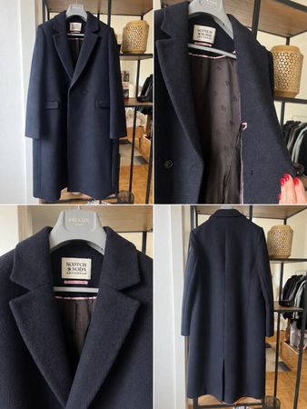 Magnifique manteau Scotch &Soda, bleu, neuf, 385.-
