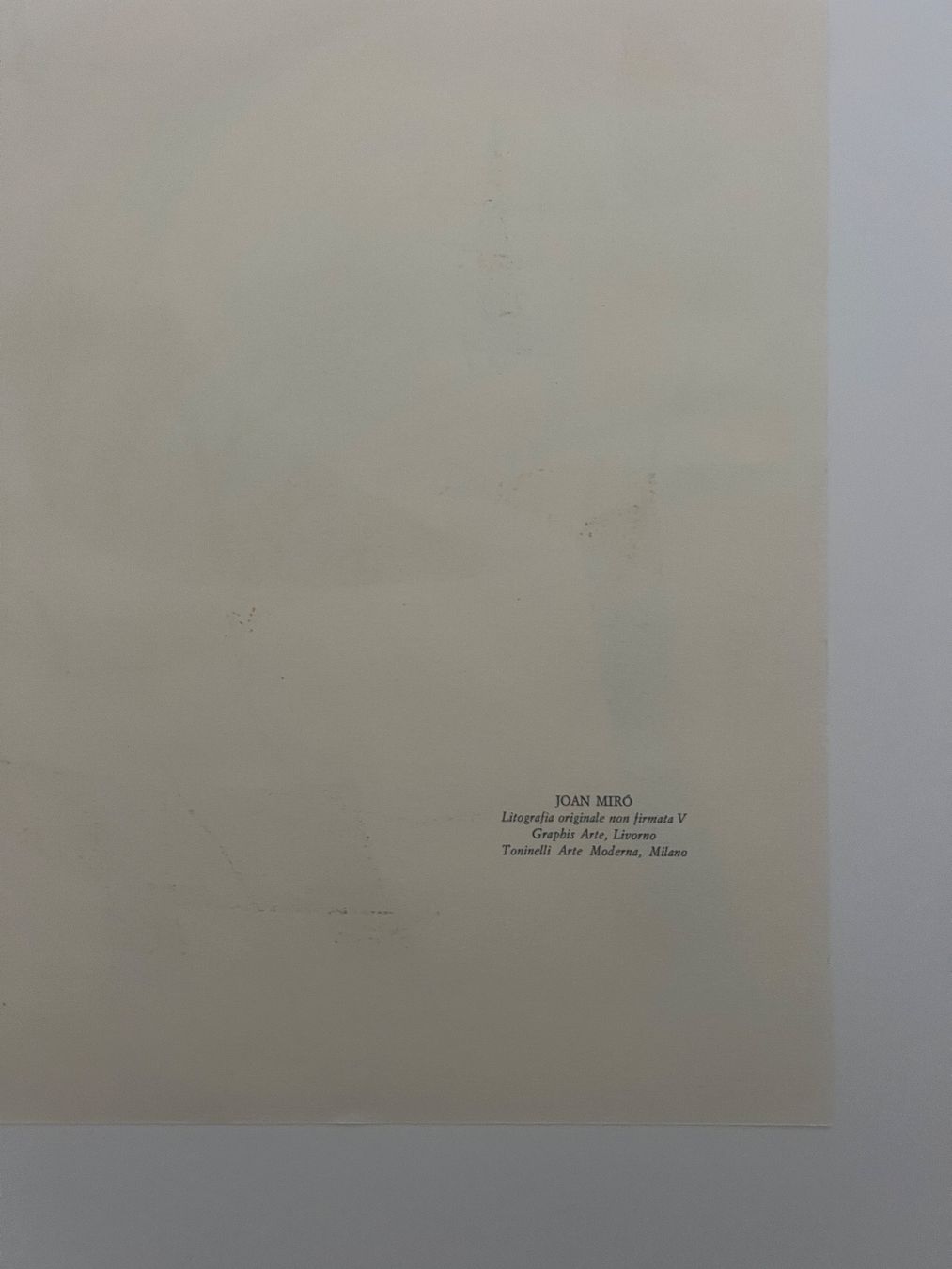 Grafiken & Lithographien: Joan Miró, Original-Farblithografie – Gebraucht aus Rain von Pic-Ass 2