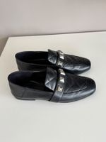 Schwarze Claude Pierlot Loafers mit Nieten, Gr. 38