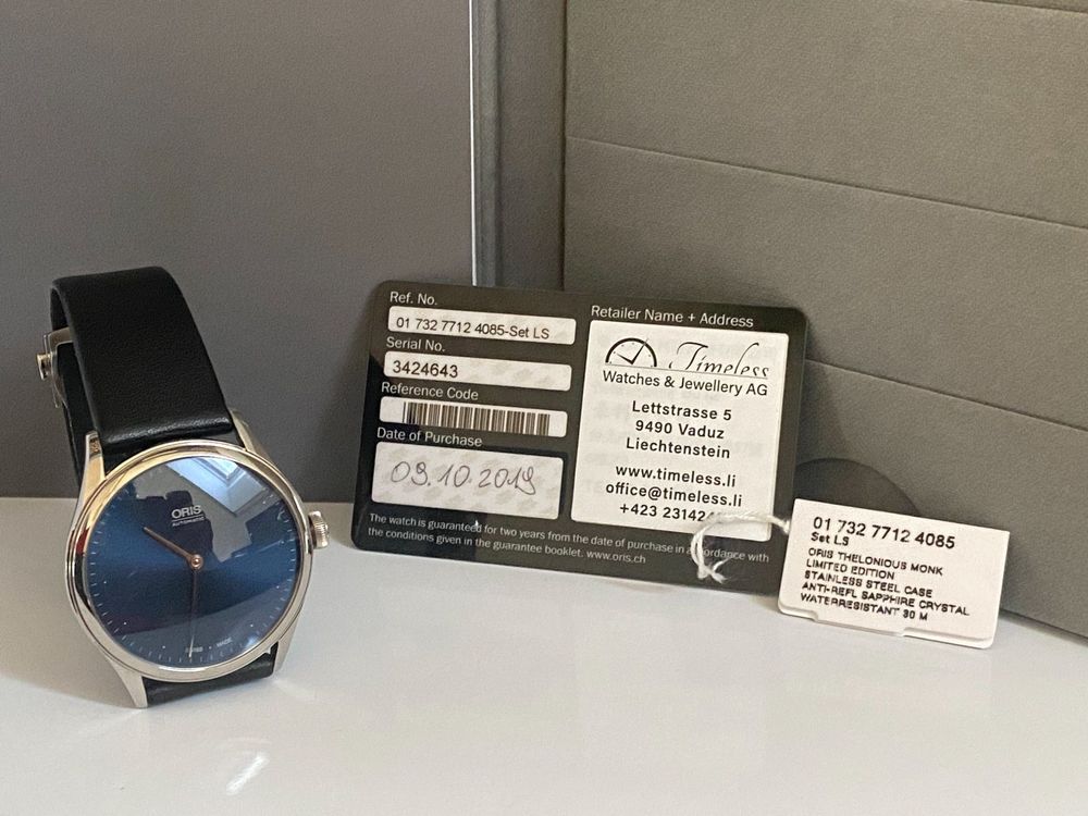 Oris Thelonious Monk Nr. 800 von 1 000 Kaufen auf Ricardo