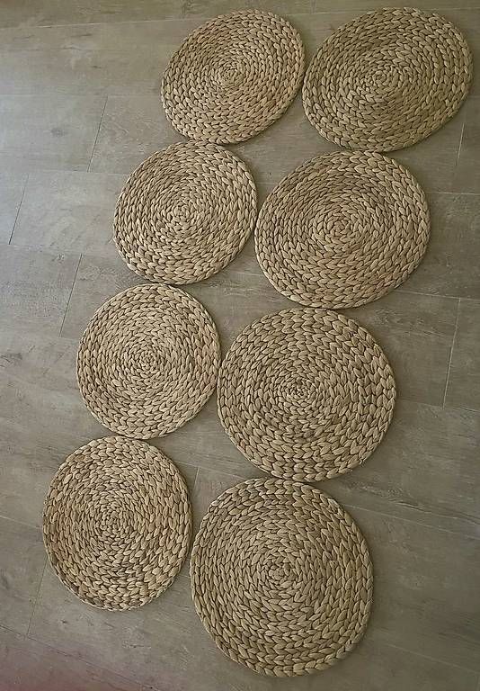 Ikea Set di tavolo e panche: 8 Ikea Tischsets nature Wasserhyazinthe – Usato da Reinach BL venduto da present4you