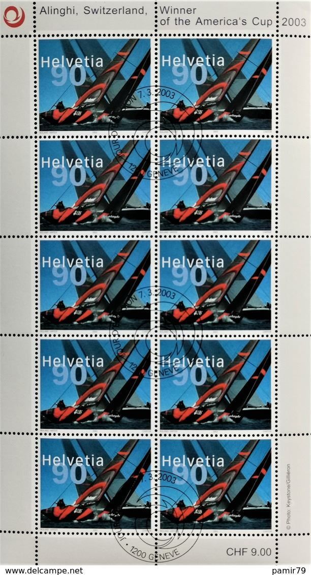Tutti i francobolli: 2003 Alinghi Kleinbogen ET-Stempel – Nuovo (secondo la descrizione) da Dübendorf venduto da goeggi79