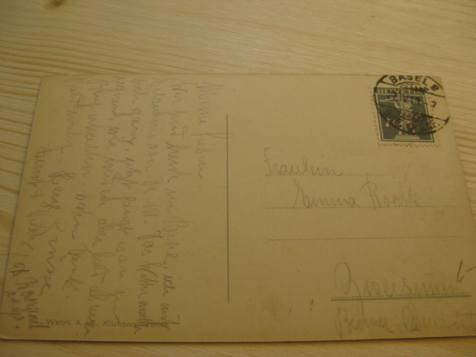 Cartoline postali: AK Basel mittlere Brücke mit Tram – Usato da Malters venduto da Marosko 2