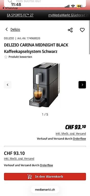 Machines à café & Machines à expresso: Delizio Kaffeemaschine  – D'occasion à Bern par ilariamaria 2