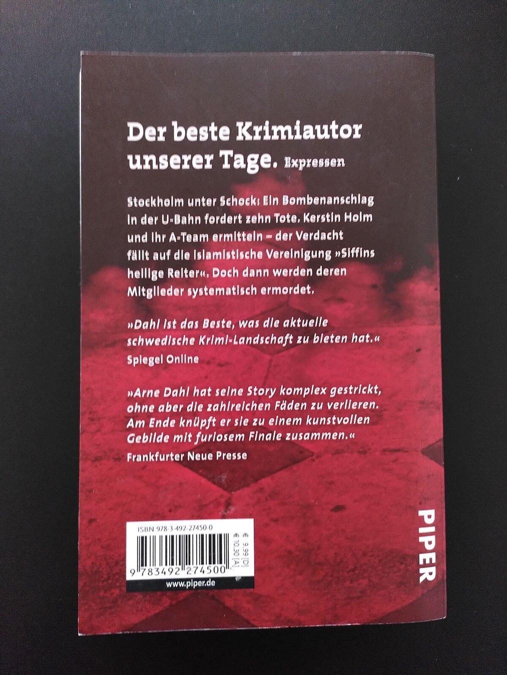 Libri: Opferzahl - Arne Dahl – Usato da Biel/Bienne venduto da Linanius 1
