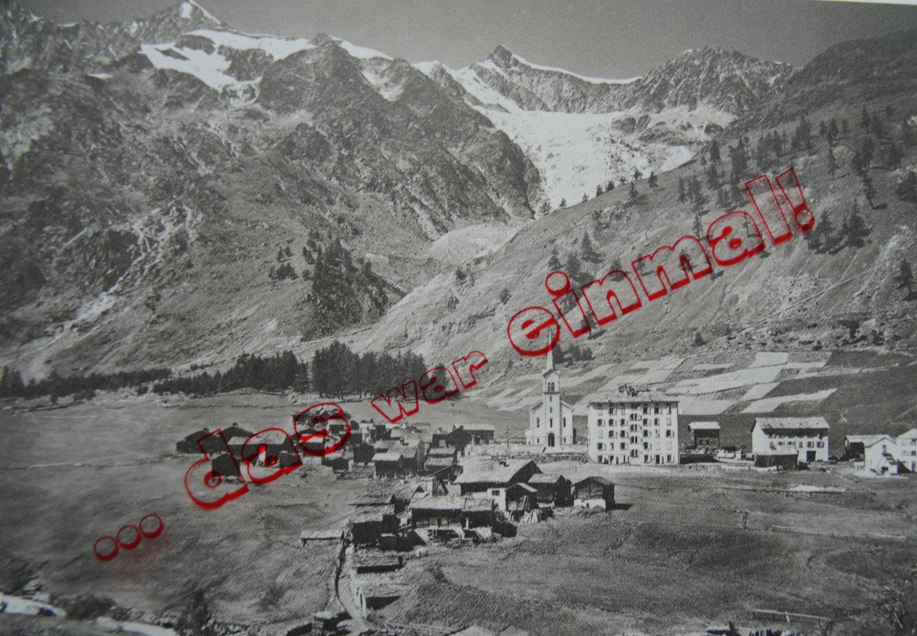 Cartoline postali: Wallis  Saas-Fee anno 1898 – Usato da Safnern venduto da Wstussi