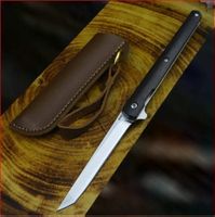 Taschenmesser mit Lederetui Tanto Klinge