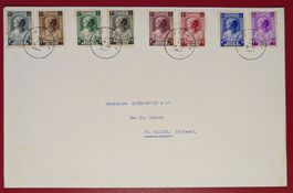 BELGIEN SATZBRIEF JOSEPHINE KAMPF TUBERKULOSE ST GALLEN 1937