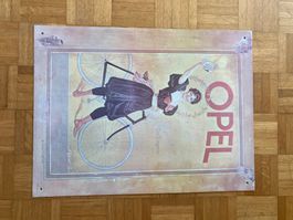 Affiche ancienne Opel, vintage, style Art Nouveau, collec...