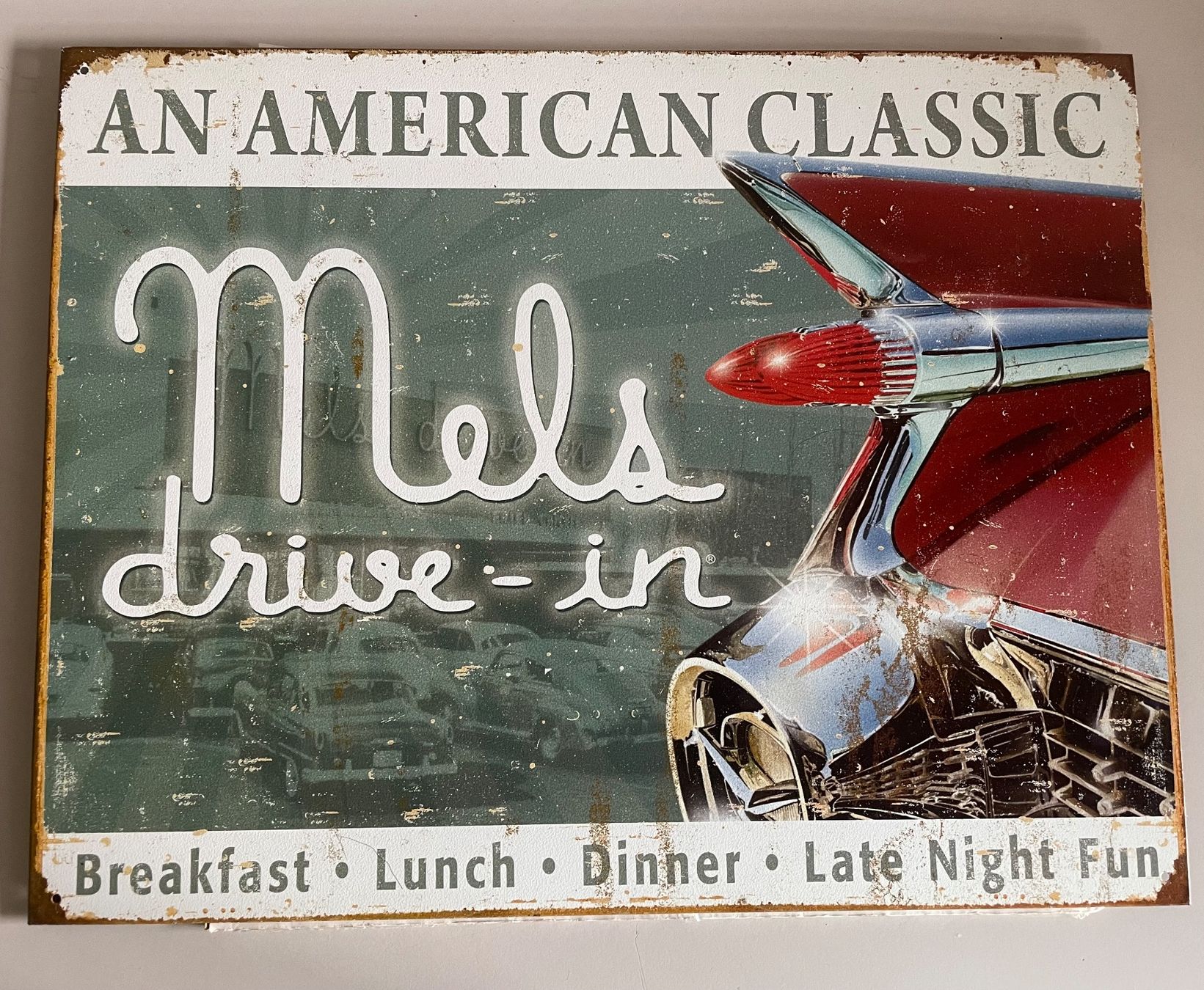 Ecriteaux: Blechschild Mels Drive-in Motiv USA Stil – Neuf (Voir description) à Adligenswil par Decor-Tech