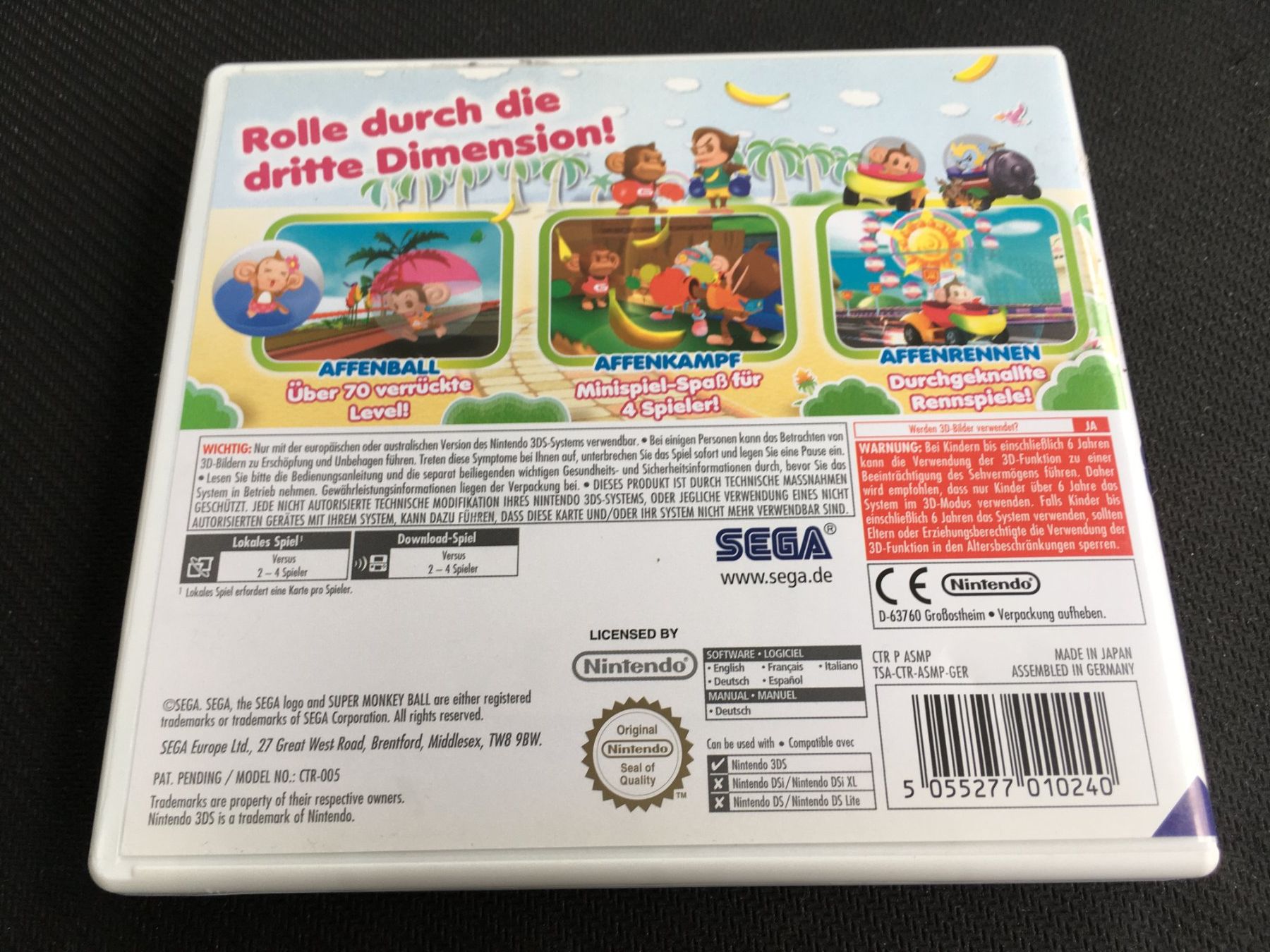 Nintendo Giochi: Super Monkey Ball 3D - Nintendo 3ds – Usato da St.Gallen venduto da sjosjo 1