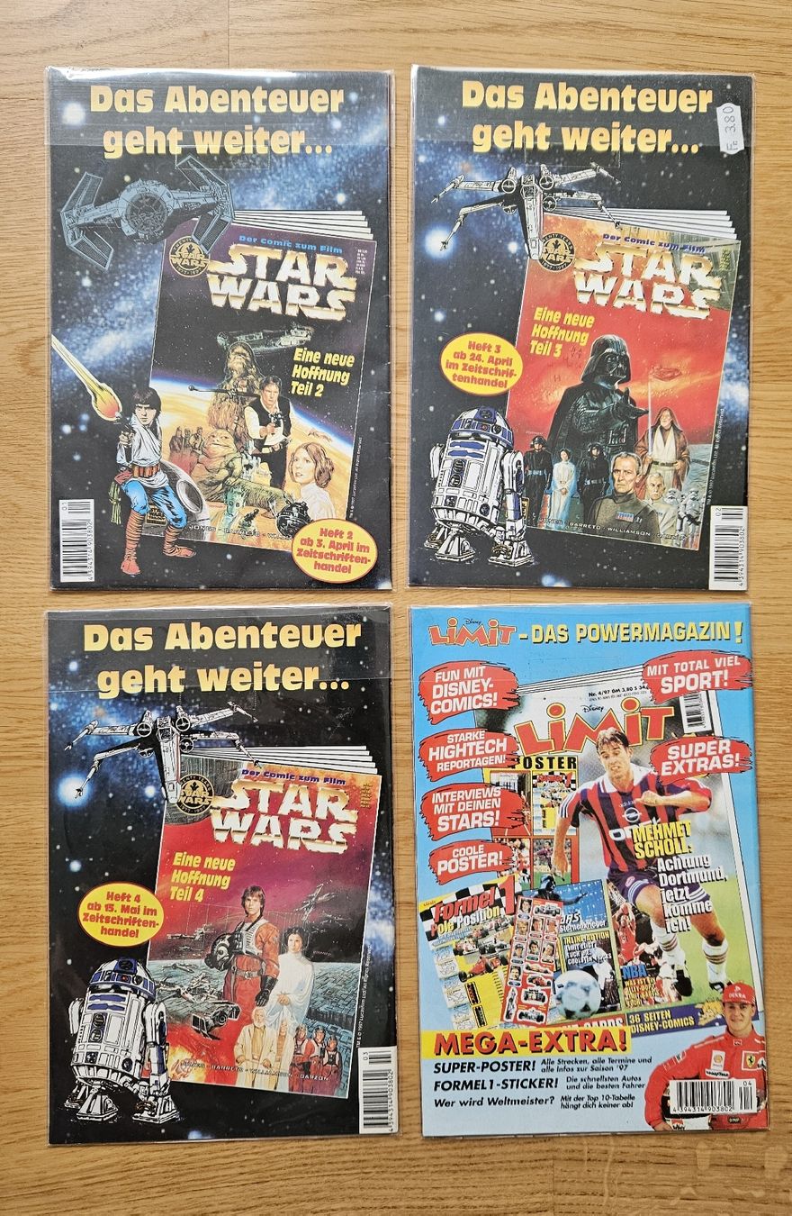 Fumetti: Star Wars Comics "Eine neue Hoffnung" 1-4 1997 – Usato da Rüti ZH venduto da Pacey0 2