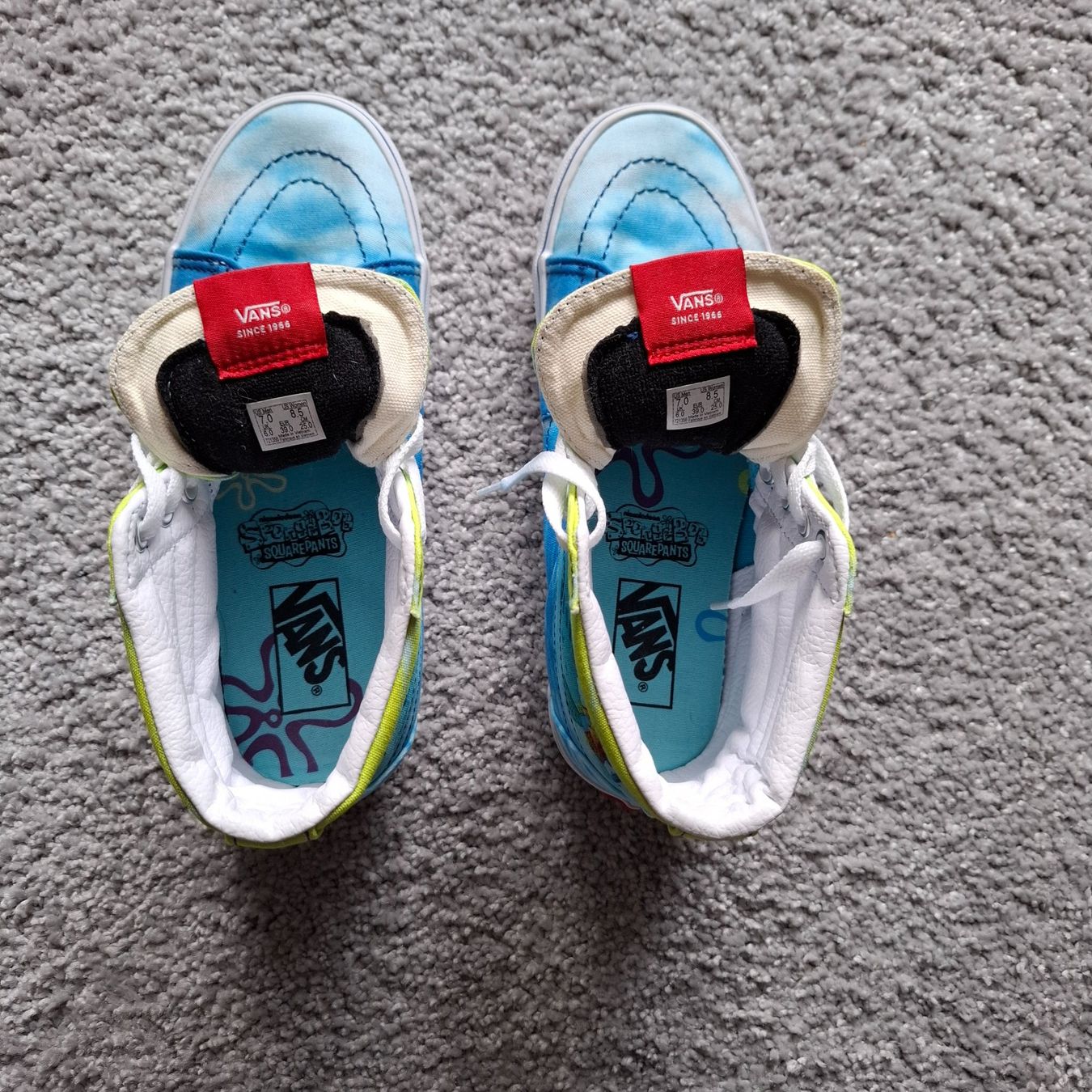 Vans Scarpe da uomo: Vans Sk8 Hi Spongebob Squarepants Bikini Bottom – Nuovo (secondo la descrizione) da Hombrechtikon venduto da Tinea82 8