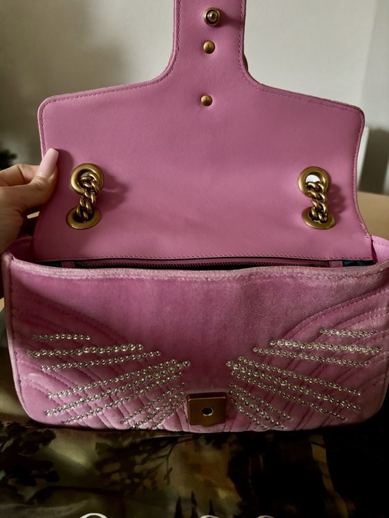 Gucci GG Marmont Samt Crystal Limited Edition (Neu (gemäss