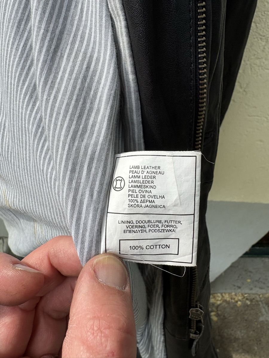 Giacche: Echte Lederjacke in Grösse 52 ca. L, schwarz – Usato da Horw venduto da Rocam89 3