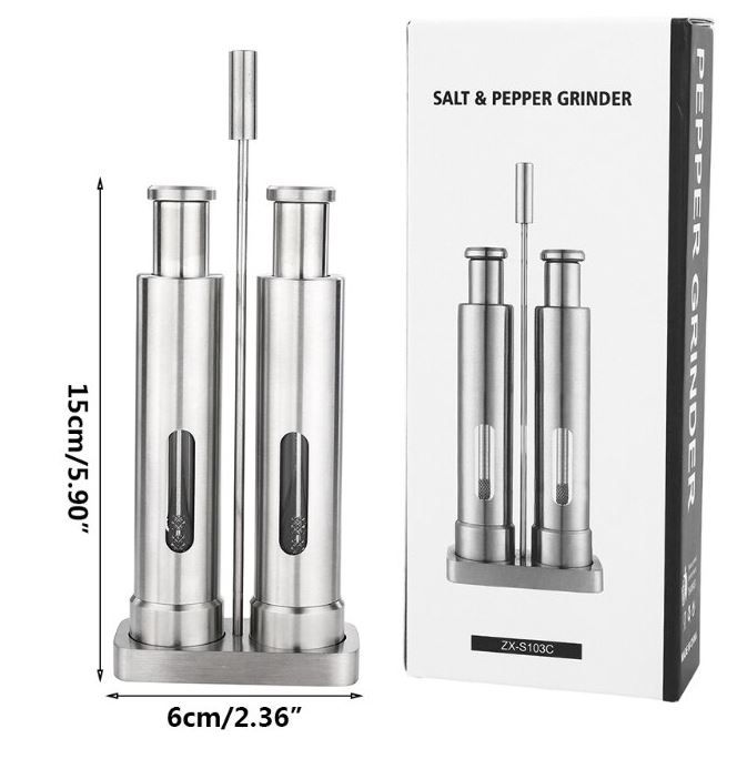 Elettrodomestici da cucina: Salz- + Pfeffermühle im Set mit Ständer – Nuovo e nell'imballaggio originale da Diepoldsau venduto da preisparadies-ch 5