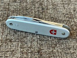Altes Militärmesser WENGER Alox Silber 1978 TOP RAR