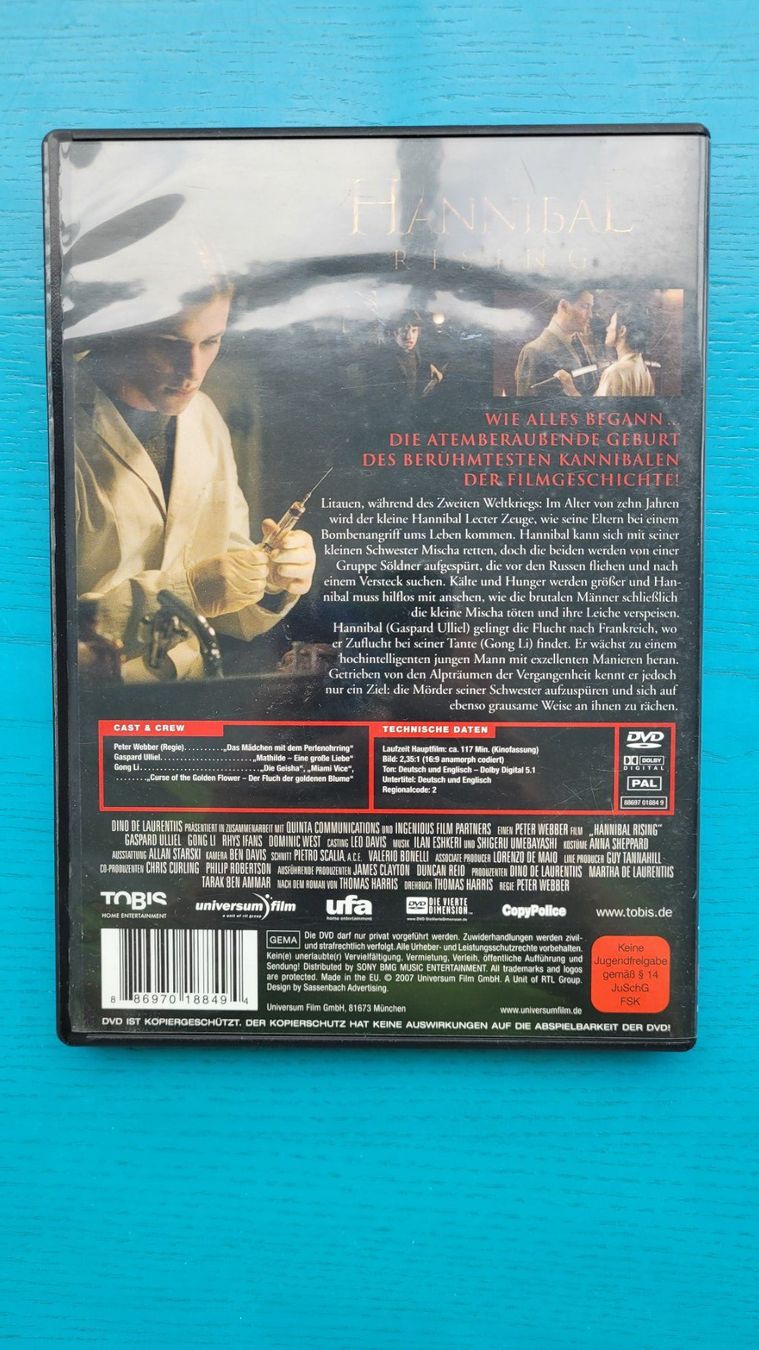 Tutti i DVDs: Hannibal Rising/ DVD – Usato da SCHÜBELBACH venduto da CoKaHa 1