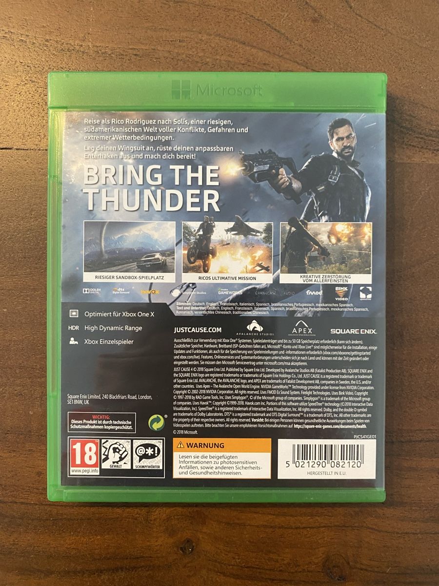Microsoft Giochi: Just Cause 4 für Xbox One – Usato da Thunstetten venduto da Virus_33 2