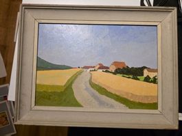 Natur Bild Landschaft Gemälde puristisches Ölgemälde