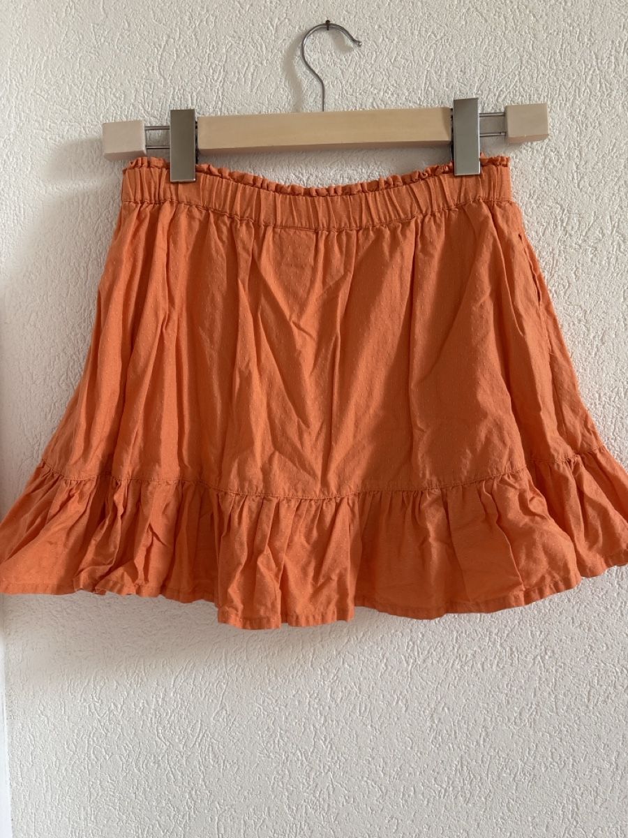 Kleider & Röcke: Jupe orange volants taille 9-10 ans – Neu (gemäss Beschreibung) aus Lonay von hau_2pyt 1
