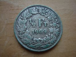 (N) 1/2 Franken 1909