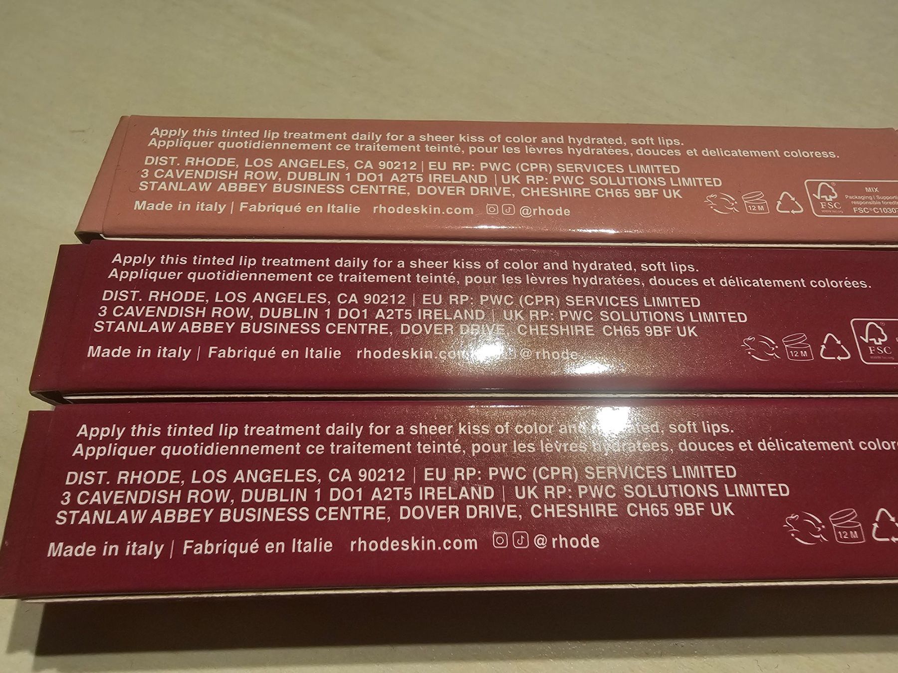 Make-up: 3 Rhode Peptide Lip Tints – Nuovo (secondo la descrizione) da Balterswil venduto da Dikdik1992 2