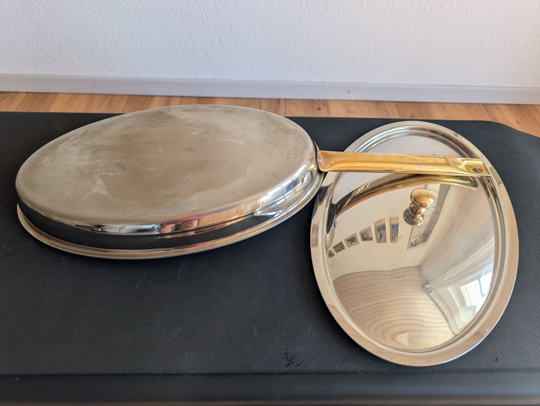 Poêles: Flambierpfanne oval mit Deckel Top – D'occasion à Pfyn par Magra02 3