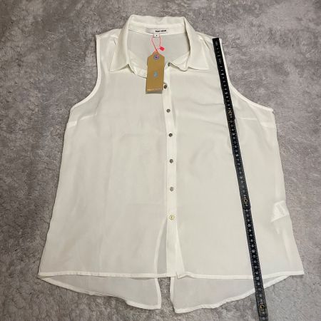 Tally Weijl Bluse Weiss Ärmellos Gr. S Neu mit Etikett