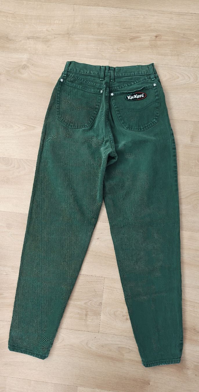 Jeans: High Waisted Green Jeans S – Usato da Zürich venduto da seconda_chance 1