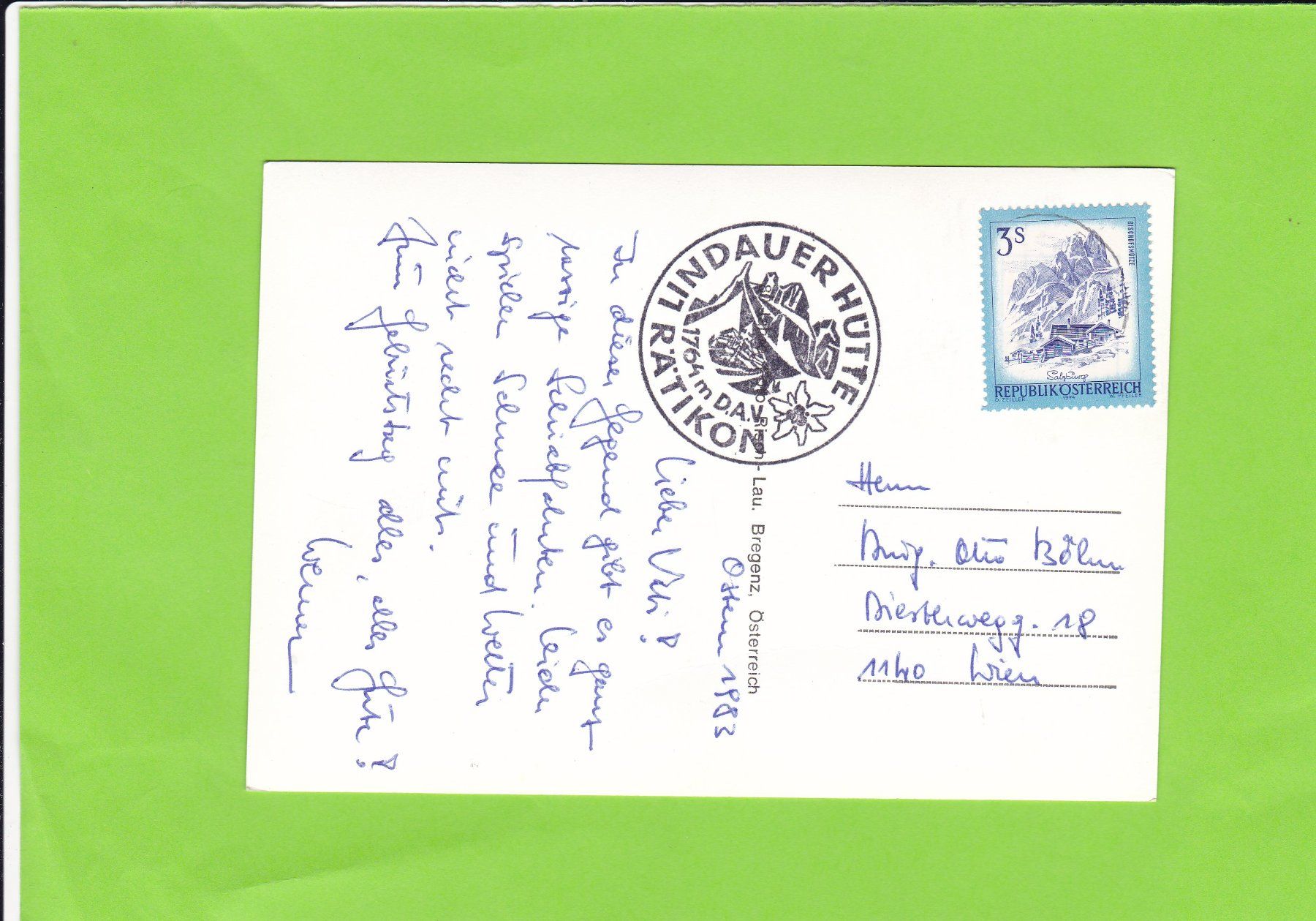 Cartoline postali: Rhätikon-3 Türme – Usato da St. Peterzell venduto da neckertal 1