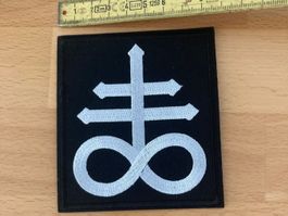 Satanische Logo Gothic Patch Aufnäher Metal Rock Band