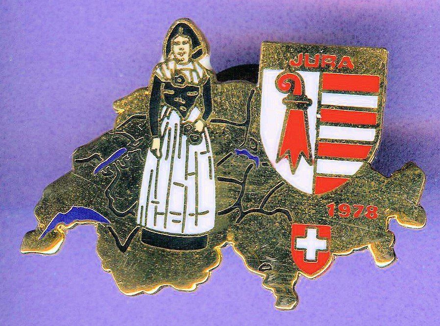 Placchette & Badge: Wappen & Trachten   JURA – Usato da Winterthur venduto da Sammleroase