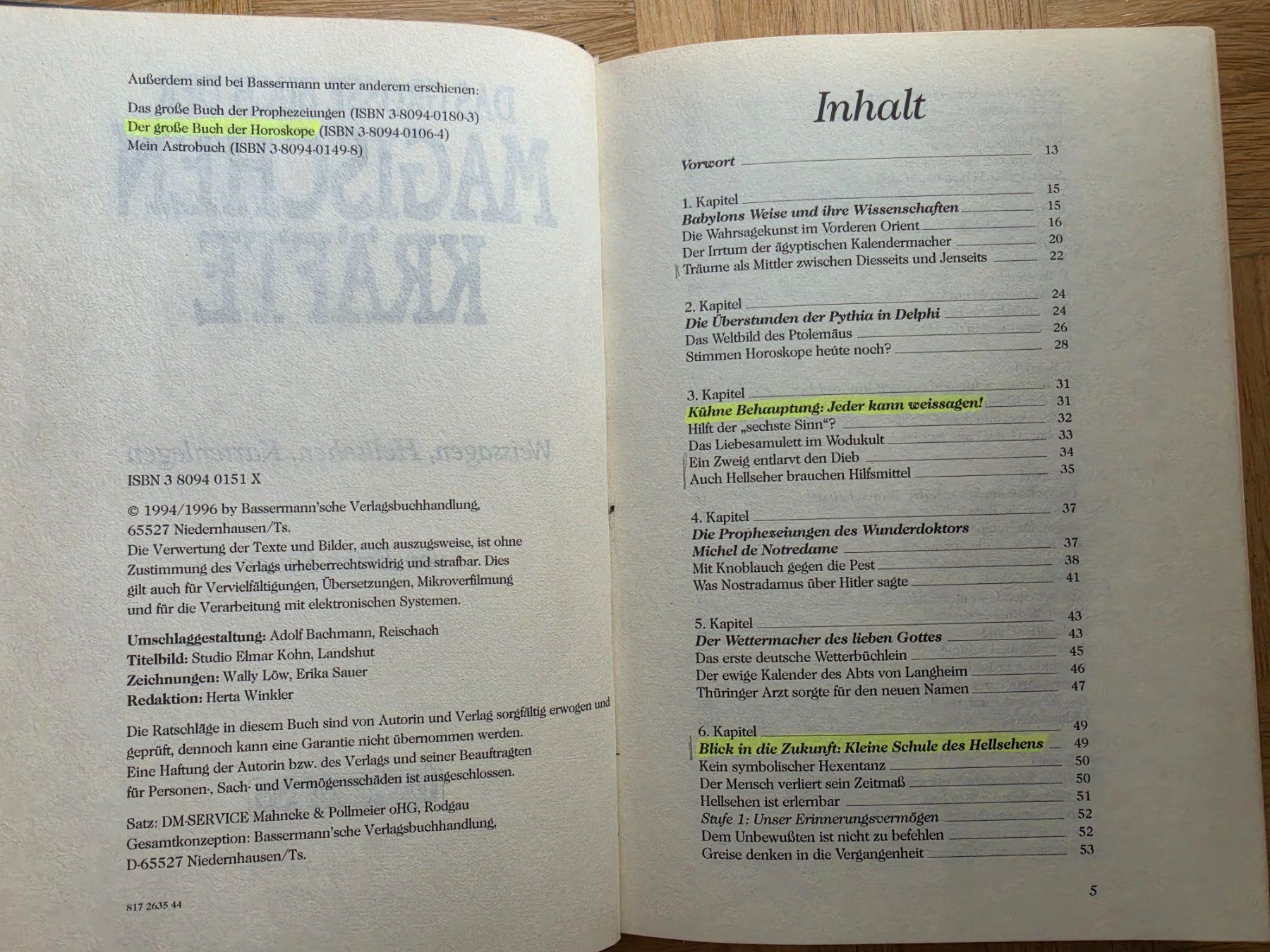 Bücher: 2 Bücher Horoskope + Magische Kräfte – Gebraucht aus Stäfa von flamingo_17 7