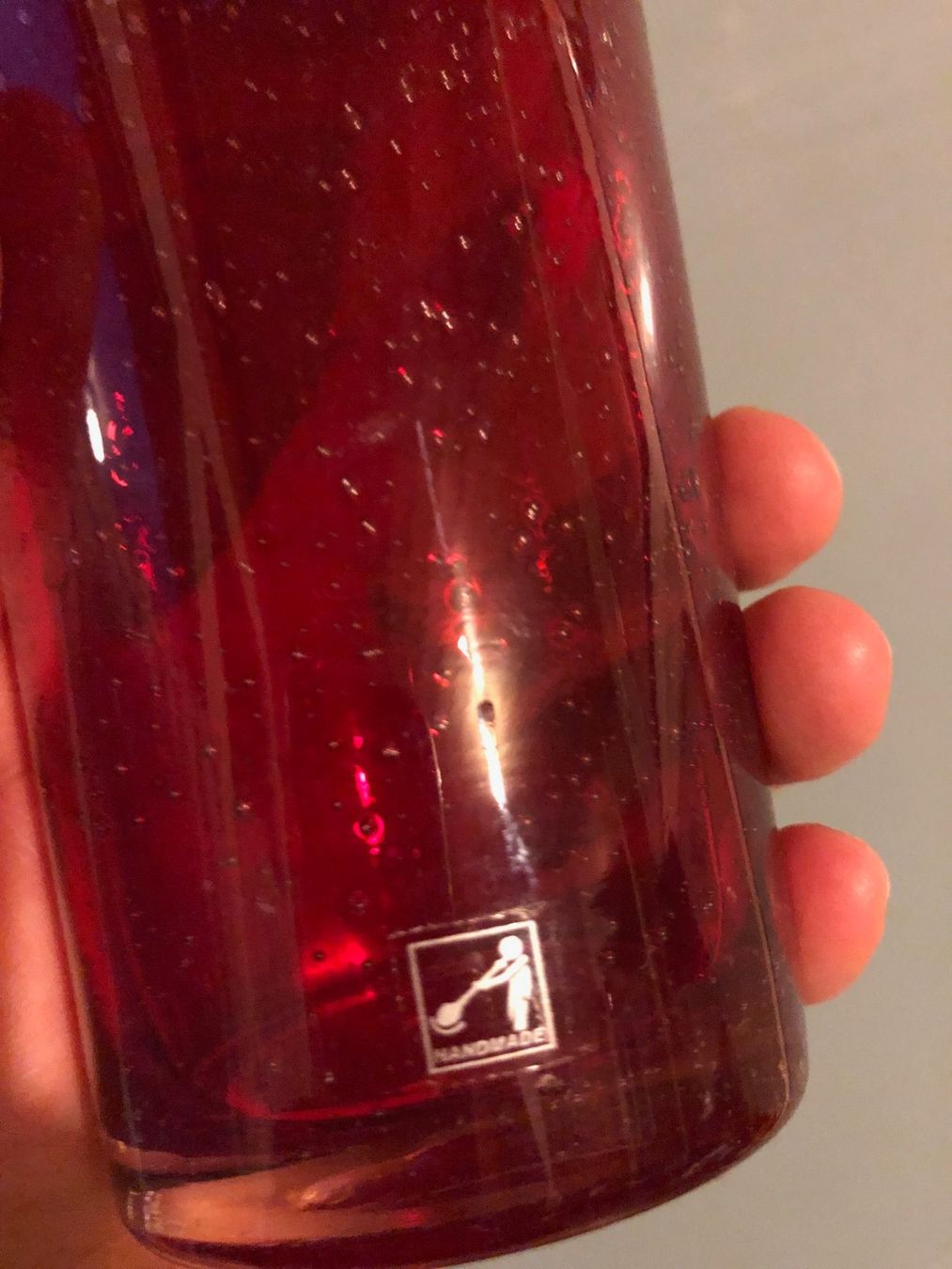 Bicchieri: Rote Trinkgläser 40cl (4er-Set) – Nuovo (secondo la descrizione) da Buchs SG venduto da Handyman77 2