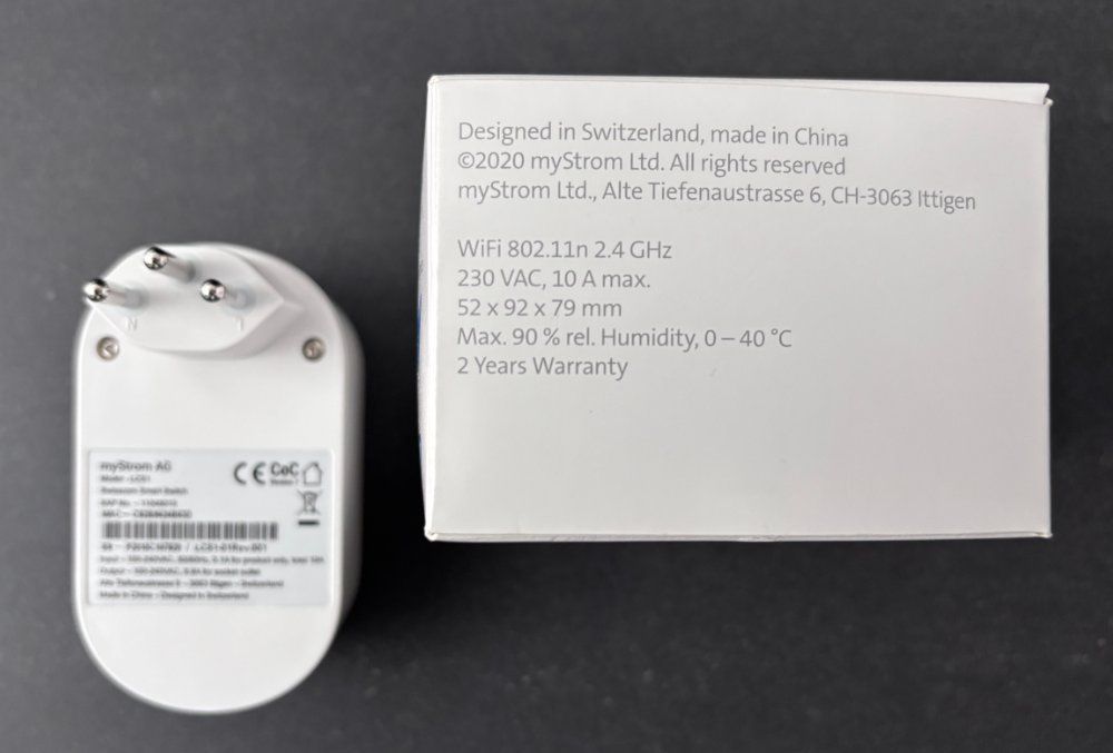 myStrom Interruttori: 2 Stück myStrom WiFi Switch Zero von Swisscom – Usato da Zug venduto da Halbeins 2