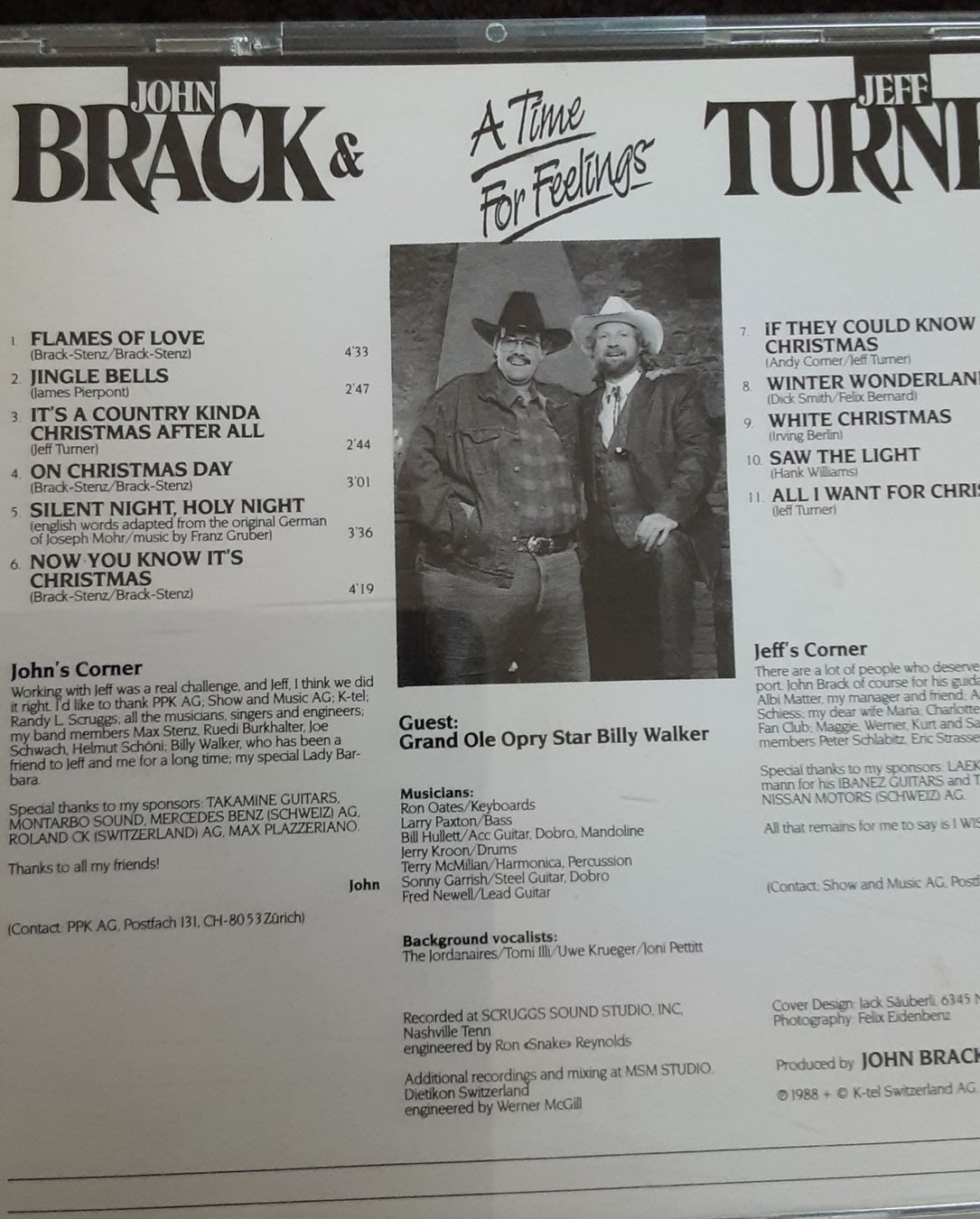 CD: John Brack & Jeff Turner CD - A Time For Feelings Top! – Usato da Bremgarten AG venduto da musiccollector 1