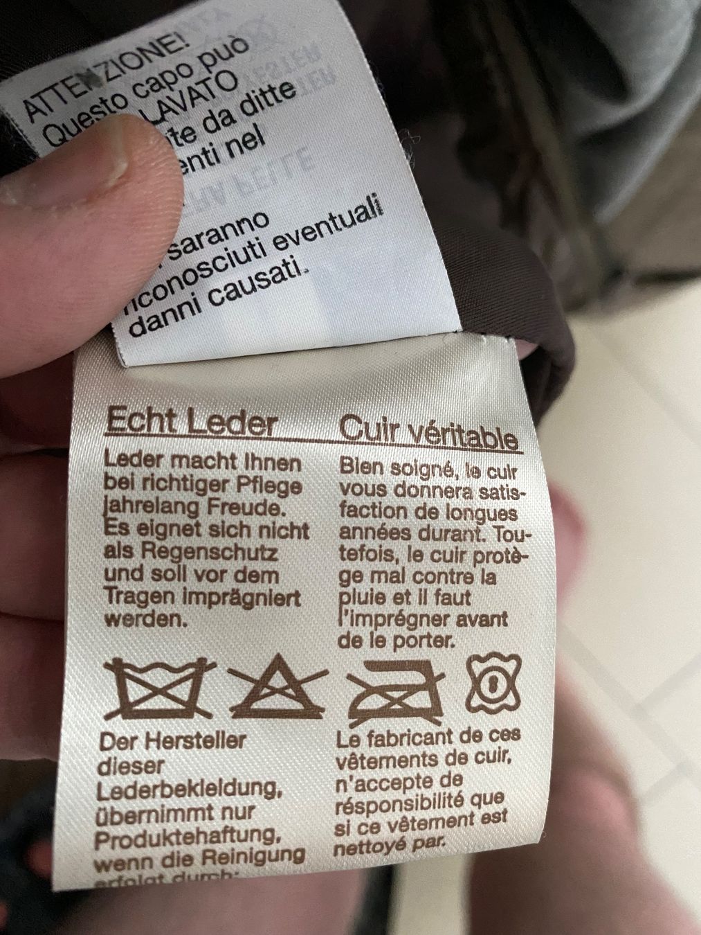 Vestes: Coole Lederjacke der Marke Leonardo - Grösse M – D'occasion à Winkel par Sergiom 2